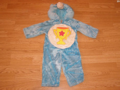 costum carnaval serbare animal urs care bear pentru copii de 1-2 ani foto