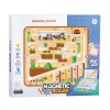 Tablita de desen 2 in 1 cu magneti - Labirint colorat, Bufnitel