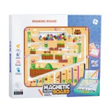 Tablita de desen 2 in 1 cu magneti - Labirint colorat PlayLearn Toys