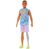 Papusa Barbie Fashionistas, Ken cu proteza de picior, Mattel