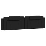 Cumpara ieftin Perna pentru tablie pat, Viana, negru, 200 cm, piele artificiala