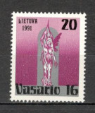 Lituania.1991 73 ani Republica GL.9, Nestampilat