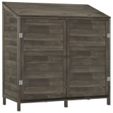Cumpara ieftin Sopron de gradina, antracit, 102x52x112 cm, lemn masiv de brad