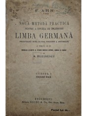 F. Ahn - Noua metoda practica pentru a invata cu inlesnire limba germana, cursul I, editiune noua foto