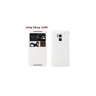 Husa piele HTC One Max Rock Excel alb Original Blister foto