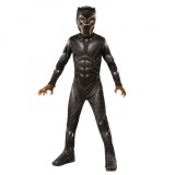 Costum Deluxe Black Panther pentru baiat - Civil War 100 - 110 cm 3-4 ani, Marvel