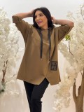 Bluza asimetrica hope cu gluga