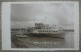 Vaporul Regele Carol II in portul din Braila// foto tip CP
