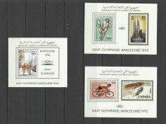 COMORES 1980 JOCURILE OLIMPICE BARCELONA COLITE DELUXE 2 FOTO foto