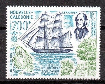 NOUA CALEDONIE 1991, Aniversari, Corabii, Transport, serie neuzată, MNH foto