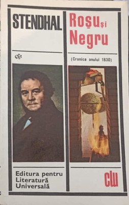 ROSU SI NEGRU (CRONICA ANULUI 1830)-STENDHAL-196913 foto