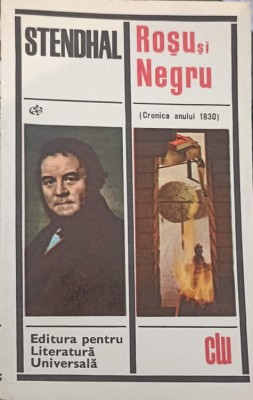 ROSU SI NEGRU (CRONICA ANULUI 1830)-STENDHAL foto