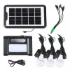 Kit Solar GD17 cu Lanterna si 3 Becuri LED, Sistem Fotovoltaic Policristalin 3.5W, Smart, Ideal 10mp