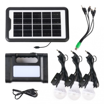 Kit Solar cu Lanterna si 3 Becuri Led GD17 foto