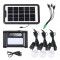 Kit Solar cu Lanterna si 3 Becuri Led GD17