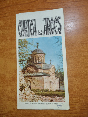 pliant prezentare curtea de arges - anii &amp;quot;80 foto