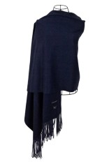 Fular dama uni 24, 180x70cm, bleumarin