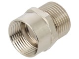 Adaptor filet M20 PG13,5 din alamă, acoperire nichel - SKINDICHT&reg;