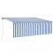 Copertina automata stor&amp;LED&amp;senzor vant, albastru&amp;alb 4,5x3 cm