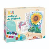 Set de pictura, Happi Hobbi, Atelierul de pictura, Aquarelle, Floarea Soarelui
