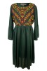 Rochie dama casual RD2, verde , marimea M, Bumbac