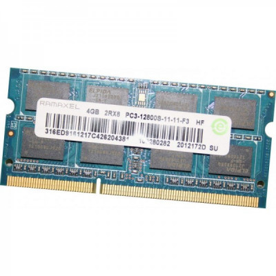 MEMORIE LAPTOP DDR3 Ramaxel 4gb 2rx8 pc3-12800S-11-11-F3&amp;iuml;&amp;raquo;&amp;iquest; foto