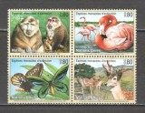 O.N.U.Geneva 1998 Specii pe cale de disparitie-Fauna bloc 4 SN.627