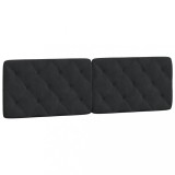 Cumpara ieftin Perna tablie de pat, negru, 160 cm, catifea