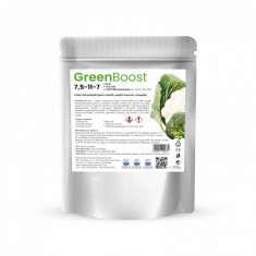 Ingrasamant foliar hidrosolubil pentru salata ceapa broccoli conopida GreenBoost 75-11-7 +5%Bor+125%CaO + 125% Microelemente (Cu Fe Zn Mn Mo) 250 g