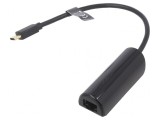 Adaptor USB-Fast Ethernet USB 2.0 10/100Mbps Negru 0,15m