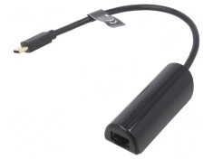 Adaptor USB-Fast Ethernet USB 2.0 10/100Mbps Negru 0,15m