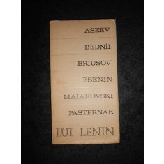 ASEEV, BEDNAI, BRIUSOV, ESENIN, MAIAKOVSKI, PASTERNAK LUI LENIN. VERSURI (1970)