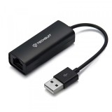 Placa Retea Techsuit AC19, RJ45, USB, Neagra