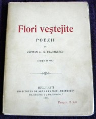 Alexandru G Draghicescu - Flori vestejite (versuri), poezii editie princeps 1908