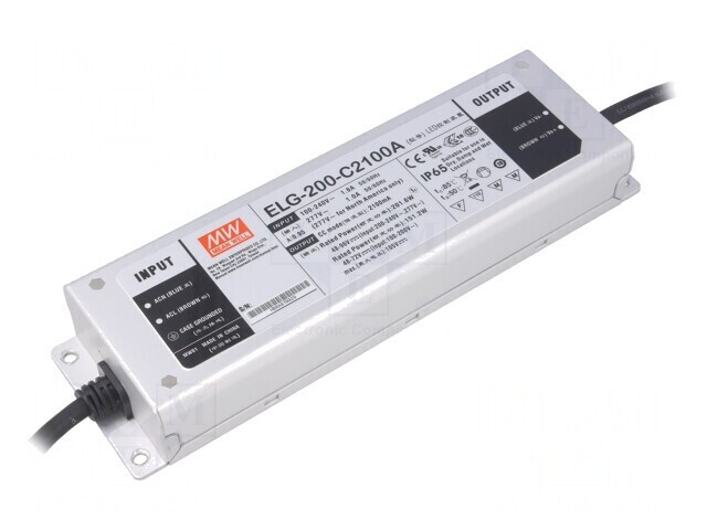 Alimentator LED 200W IP65 48-96VDC 1050-2100mA