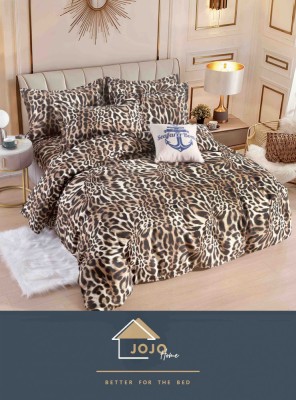 Lenjerie pat single,bumbac finet,4 piese,cearceaf normal,multicolora,animal print-A1053 foto