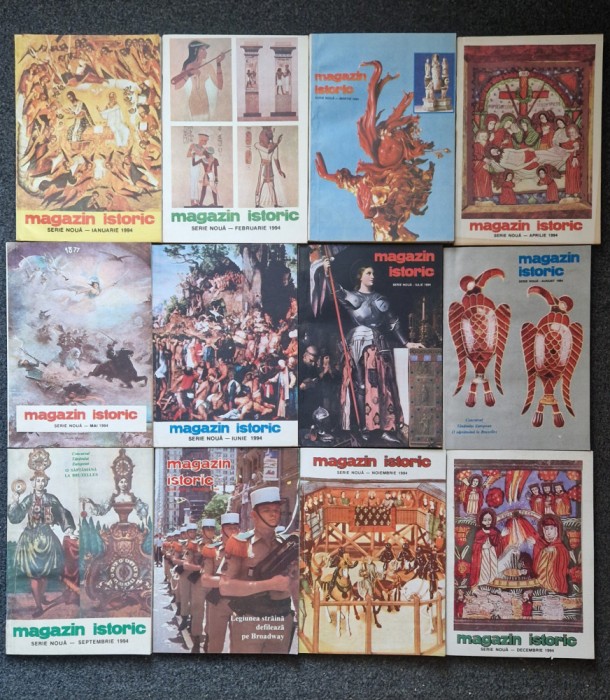 REVISTA MAGAZIN ISTORIC 1994 (12 numere - complet)