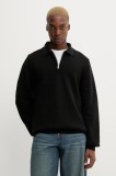 HUGO pulover de bumbac culoarea negru, light, 50546871