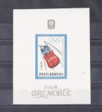 M1 TX3 5 - 1967 - Jocurile olimpice de iarna - Grenoble - colita dantelata