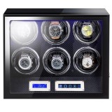 Cumpara ieftin Cutie intors ceasuri automatice iUni, Luxury Watch Winder 6 Carbon