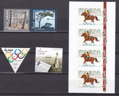 Aland 2008 MI 292-295/302 nominal aprox. 6 eu MNH foto
