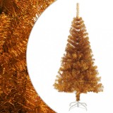 Pom de Crăciun artificial cu suport, auriu, 120 cm, PET