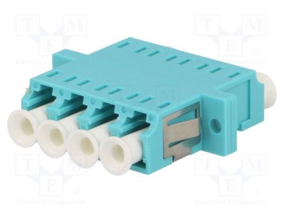Conector fibră optică LOGILINK cuplă quad multimodal mamă drept foto