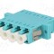 Conector fibră optică LOGILINK cuplă quad multimodal mamă drept