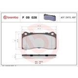 Placute frana Tesla Model 3 (5yj3) 01.17-, Model Y (5yjy) 03.19-, Fata, BREMBO