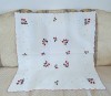 Fata de masa Vintage din bumbac cu broderie manuala aplicata- tip quilt