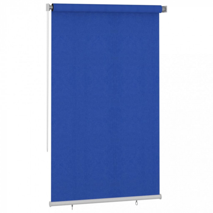 Jaluzea tip rulou de exterior, albastru, 140x230 cm, HDPE