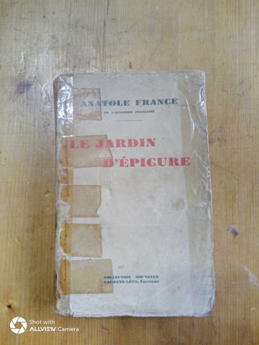 Le jardin d epicure-Anatole France