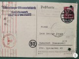 Romania Regala , carte postala ,corespondenta comerciala Romaia -Germania anii 1938-1944. perioada celui de al doilea razboi mondial