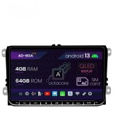 Cumpara ieftin Navigatie Volkswagen, Skoda, Seat, Android 13, A-Octacore 4GB RAM + 64GB ROM, 9 Inch - AD-BGAW9AC